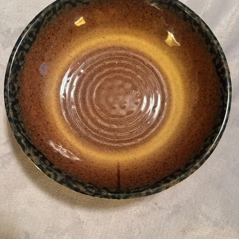 VTG Il Mulino New York Melamine Bowl Speckled Brown Cereal 8